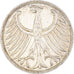 Coin, GERMANY - FEDERAL REPUBLIC, 5 Mark, 1951, Stuttgart, EF(40-45), Silver