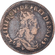 Coin, France, Louis XIV, Liard, 1657, Vimy, VF(30-35), Copper, Gadoury:80