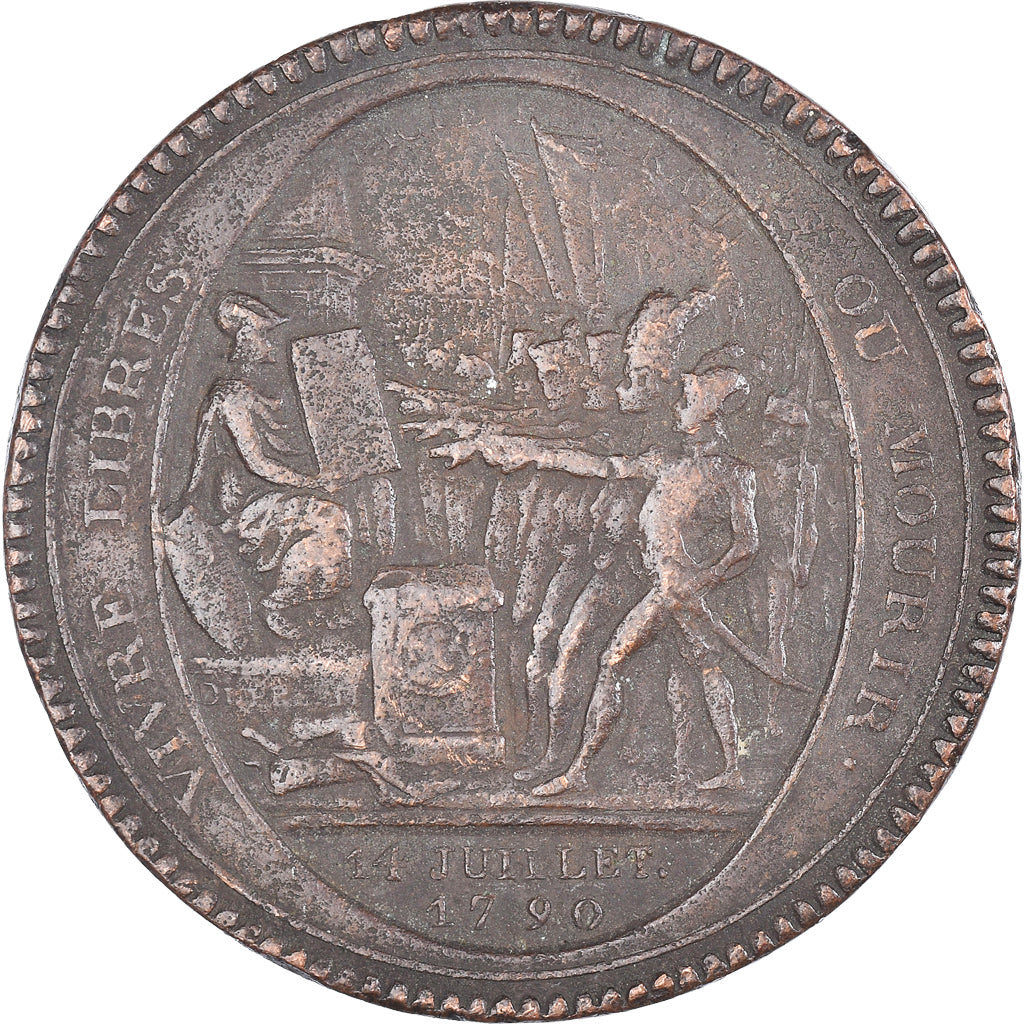 Monnaie, France, Monneron de 5 Sols, 1792, Paris, TB, Bronze