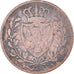 Monnaie, États italiens, SARDINIA, Carlo Felice, 5 Centesimi, 1826, Torino, B+