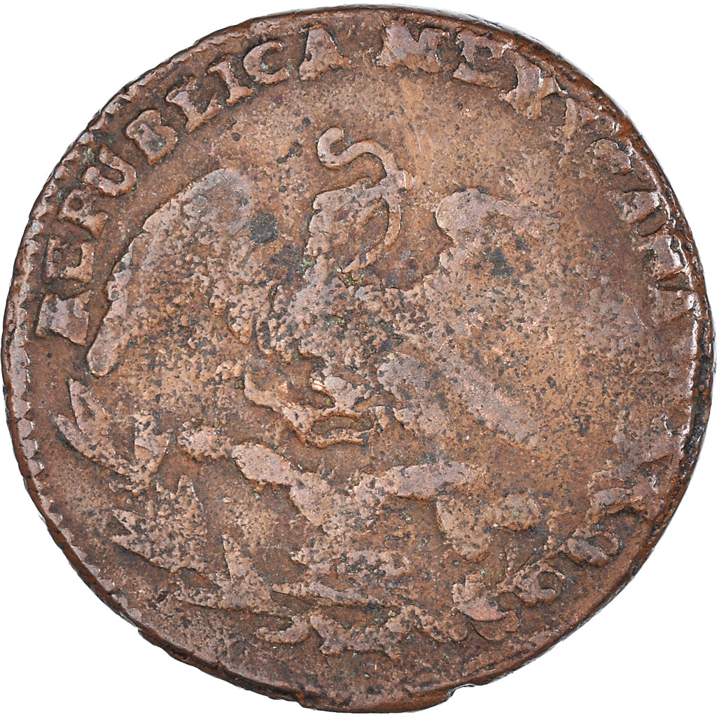 Monnaie, Mexique, 1/4 Real, Un Quarto/Una Quartilla, 1836, Mexico City, TB