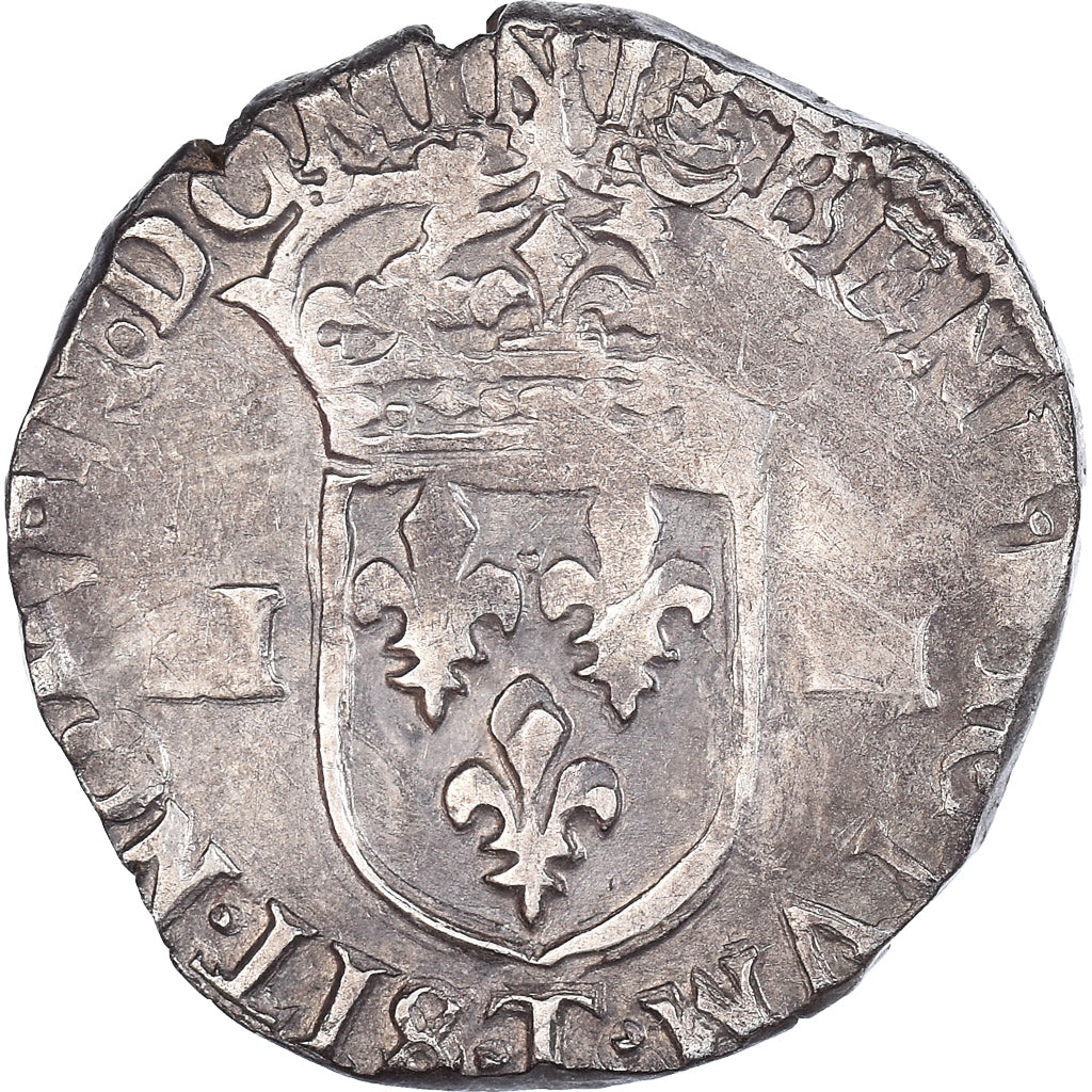 Coin, France, Henri IV, 1/4 Ecu, Nantes, VF(20-25), Silver, Duplessy:1222