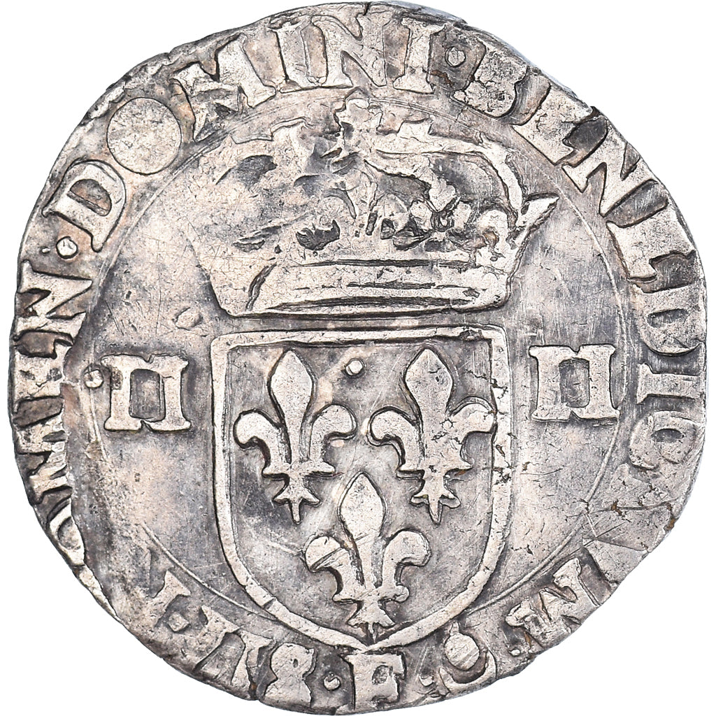 Coin, France, Henri IV, 1/4 Ecu, Angers, EF(40-45), Silver, Duplessy:1224