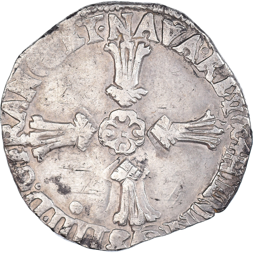 Coin, France, Henri IV, 1/4 Ecu, 1604, Rennes, EF(40-45), Silver, KM:27.6