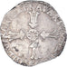 Coin, France, Henri IV, 1/4 Ecu, 1604, Rennes, EF(40-45), Silver, KM:27.6