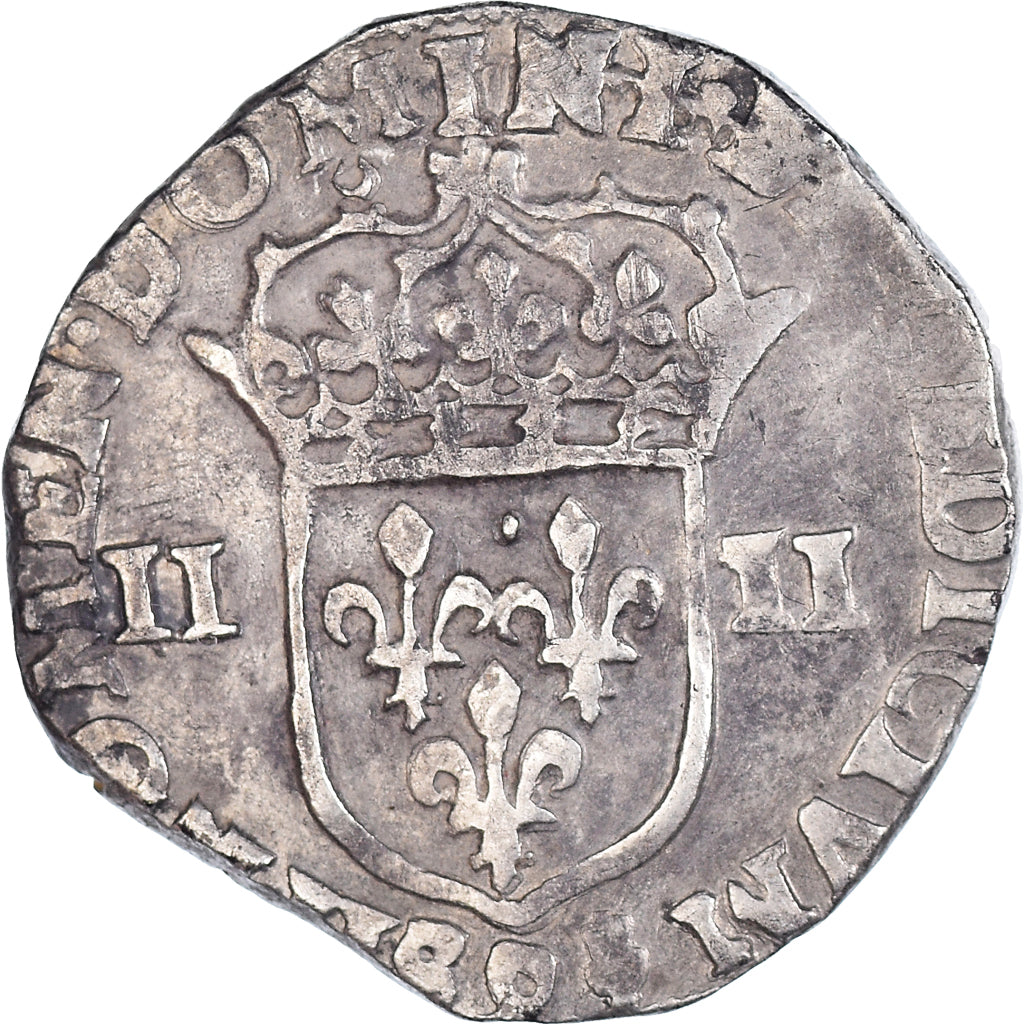 Coin, France, Henri IV, 1/4 Ecu, 1604, Rennes, EF(40-45), Silver, KM:27.6