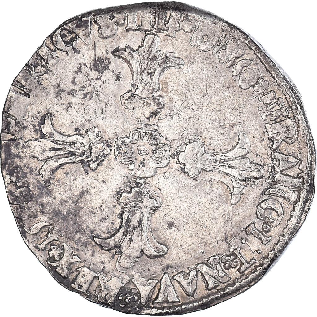 Coin, France, Henri IV, 1/4 Ecu, 15[??], Bordeaux, EF(40-45), Silver