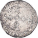 Coin, France, Henri IV, 1/4 Ecu, 15[??], Bordeaux, EF(40-45), Silver