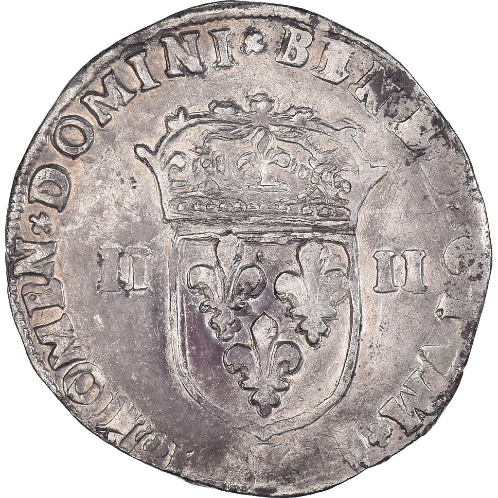 Coin, France, Henri IV, 1/4 Ecu, 15[??], Bordeaux, EF(40-45), Silver
