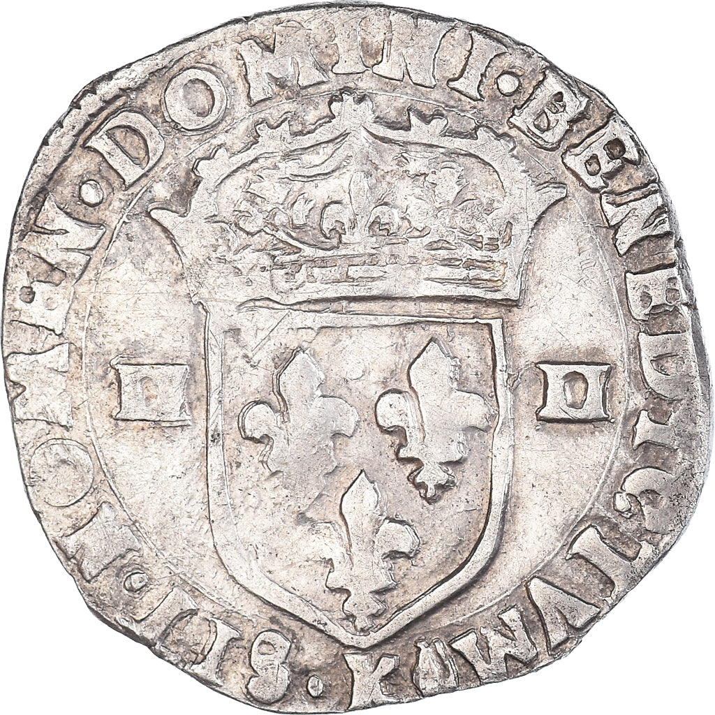 Moneta, Francia, Henri IV, 1/4 Ecu, Bordeaux, MB+, Argento, Duplessy:1224