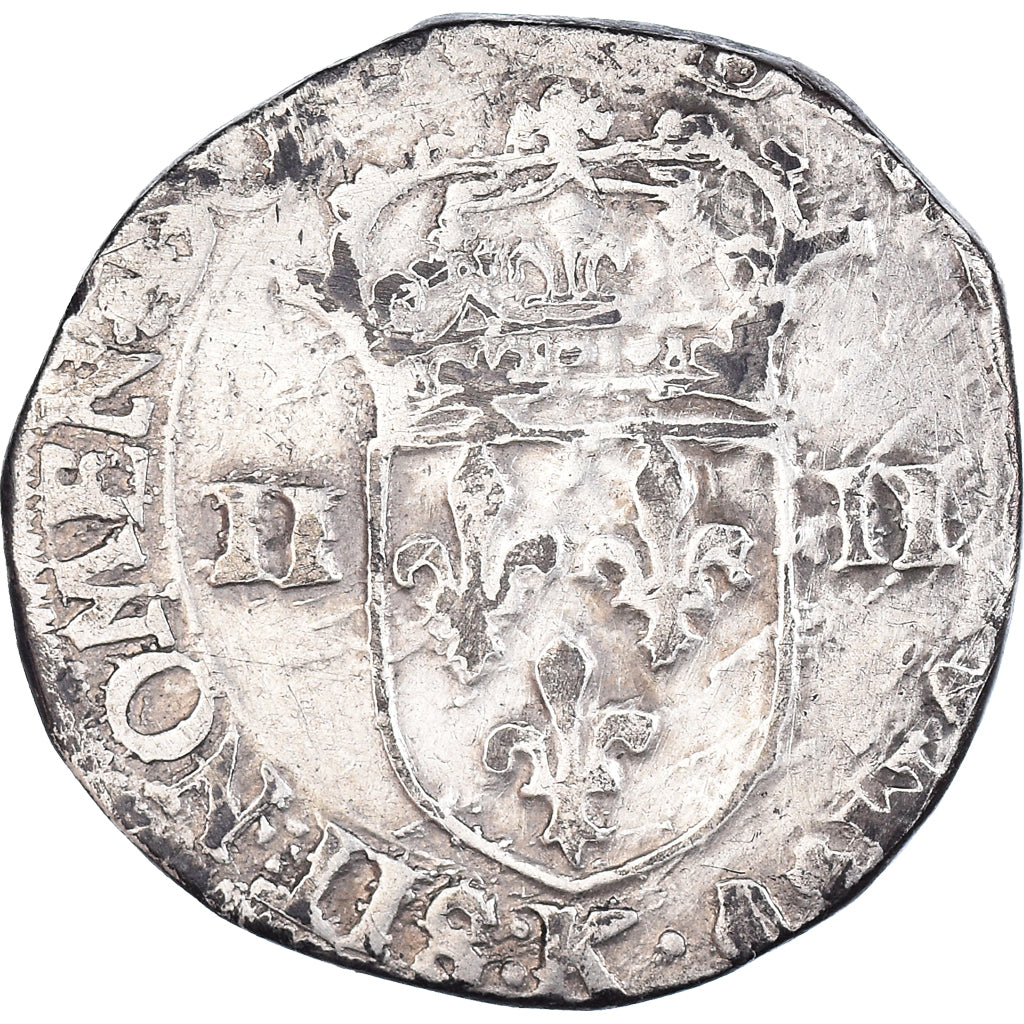 Coin, France, Henri IV, 1/4 Ecu, Bordeaux, VF(30-35), Silver, Duplessy:1224