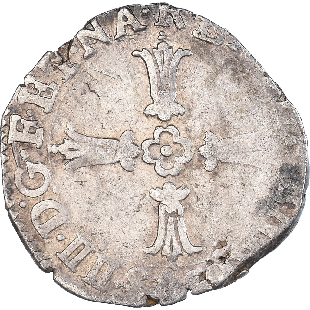 Coin, France, Henri IV, 1/8 Ecu, La Rochelle, VF(20-25), Silver, Duplessy:1225