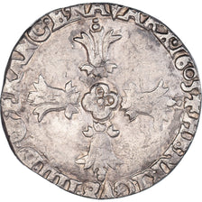 Moneta, Francja, Henri IV, 1/8 Ecu, 1605, Bayonne, VF(30-35), Srebro