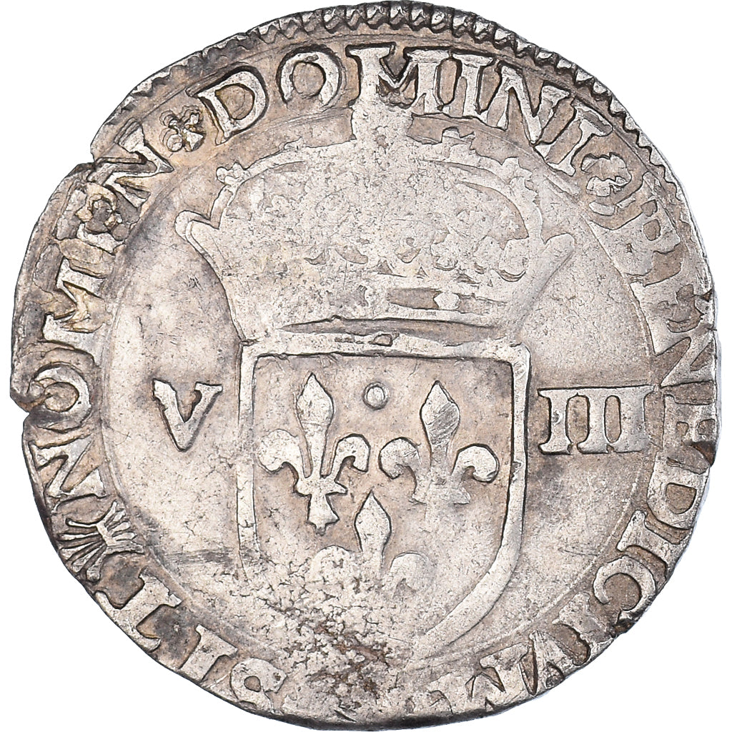 Coin, France, Henri IV, 1/8 Ecu, 1601, La Rochelle, VF(30-35), Silver