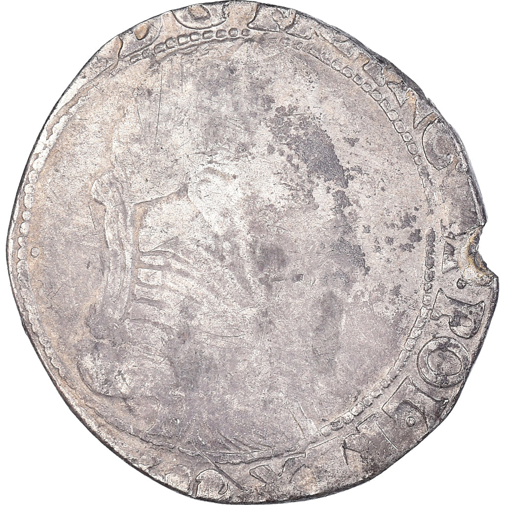 Moneta, Francia, Henri III, 1/4 Franc, Toulouse, MB, Argento, Duplessy:1132