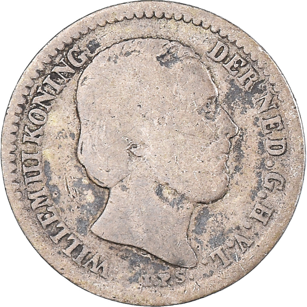 Coin, Netherlands, William III, 10 Cents, 1890, Utrecht, VF(20-25), Silver