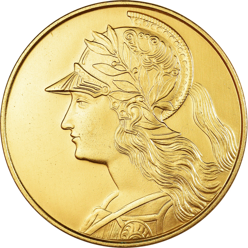 França, medalha, Société Ferrero France, Marianne Casquée, 1997, MS(65-70)