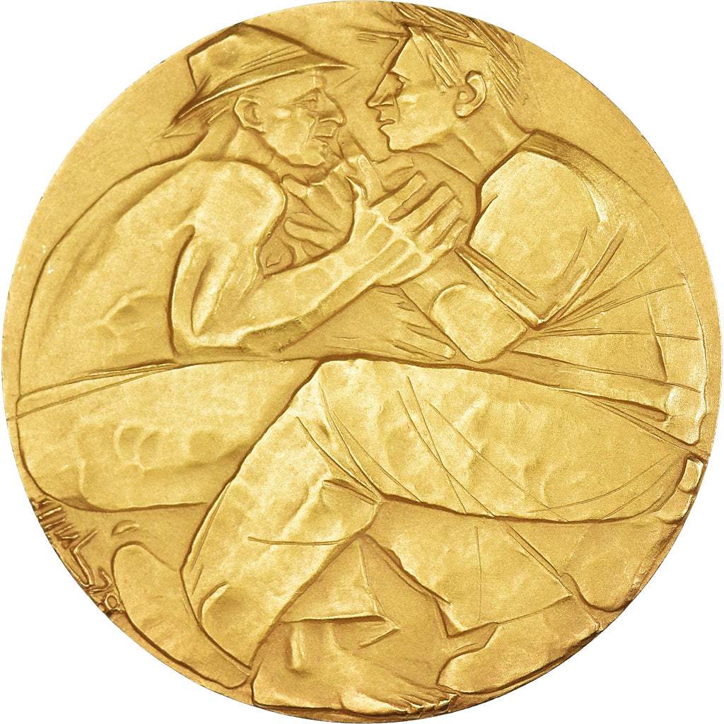 France, Medal, Société Ferrero, 1982, Angelo Grilli, MS(65-70), Gold