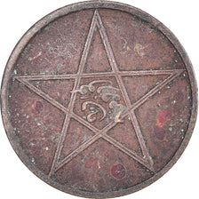 Monnaie, Maroc, Yusuf, 2 Mazunas, 1912 / AH1330, bi-Bariz, Paris, TB, Bronze