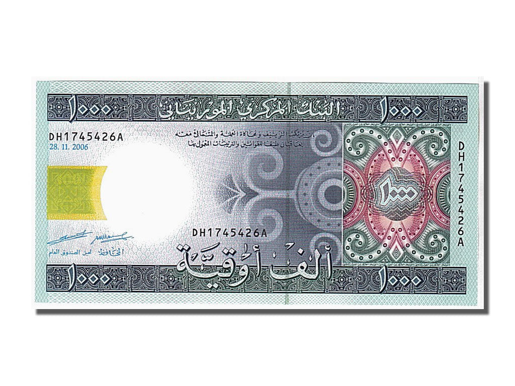 Mauritania, 1000 Ouguiya, 2006, KM #13b, UNC(65-70), DH1745426A