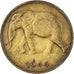 Coin, Belgian Congo, Leopold III, Franc, 1944, Pretoria, AU(50-53), Brass, KM:26