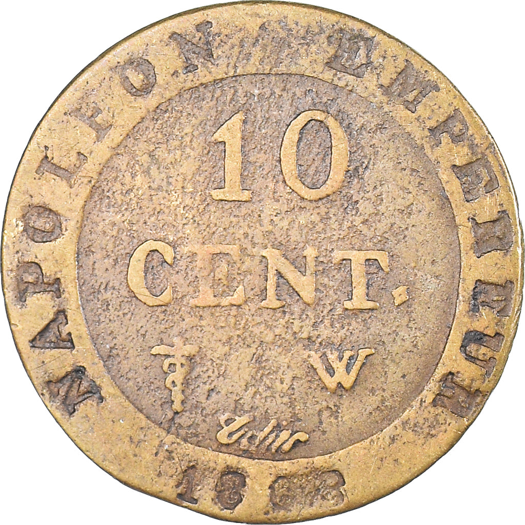 Moneta, Francia, Napoléon I, 10 Centimes, 1808, Lille, Faux d'Epoque, MB