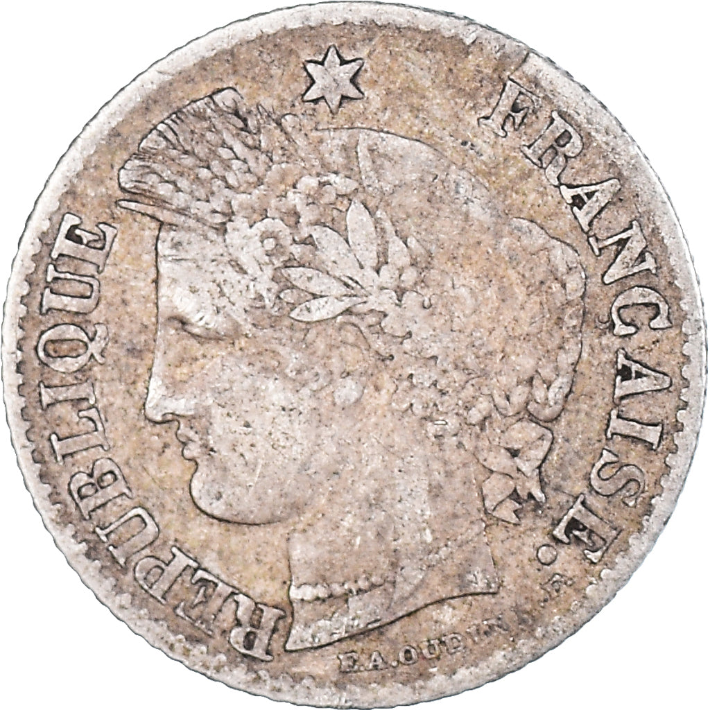 Moneta, Francia, Cérès, 20 Centimes, 1850, Paris, MB+, Argento, KM:758.1