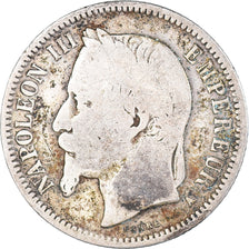 Moneta, Francia, Napoleon III, Franc, 1868, Paris, MB, Argento, KM:806.1