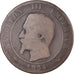 Coin, France, Napoleon III, pro aris et focis, 10 Centimes, 1854, F(12-15)