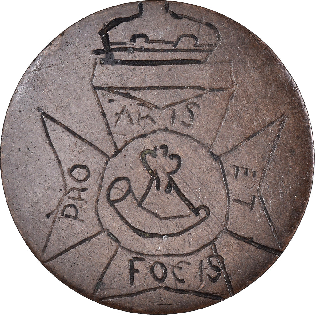 Coin, France, Napoleon III, pro aris et focis, 10 Centimes, 1854, F(12-15)