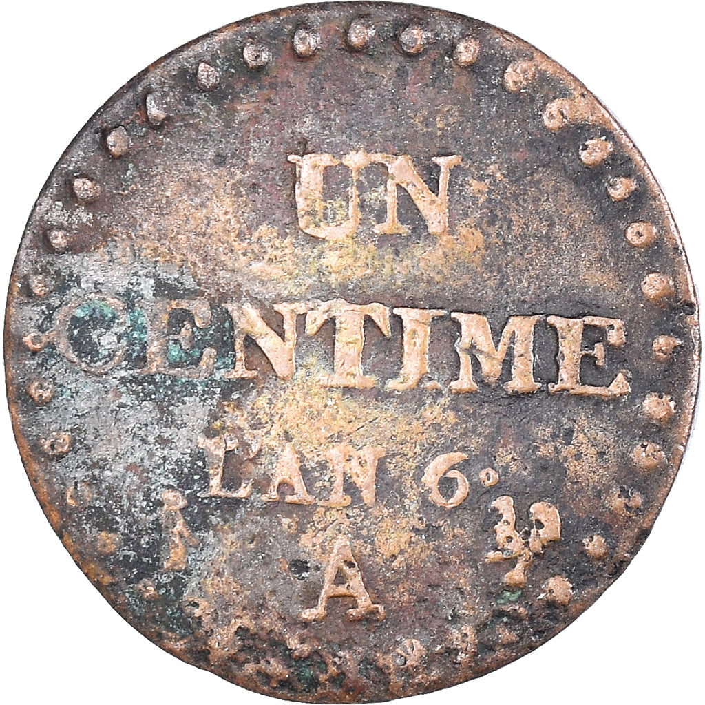 Monnaie, France, Dupré, Centime, AN 6, Paris, TB, Bronze, Gadoury:76, KM:646