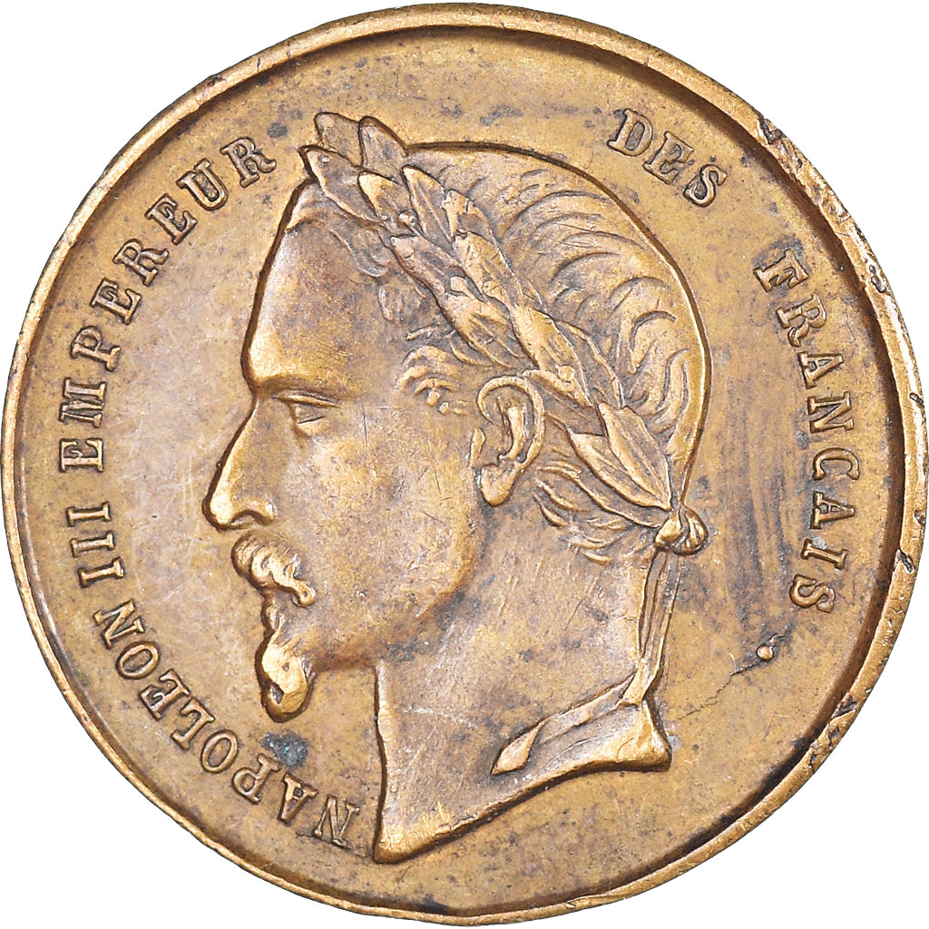 France, Jeton, Napoléon Ier, Napoléon III, Empereurs, TTB, Laiton