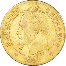 Moneda, Francia, Napoleon III, Napoléon III, 2 Centimes, 1861, Bordeaux, Doré