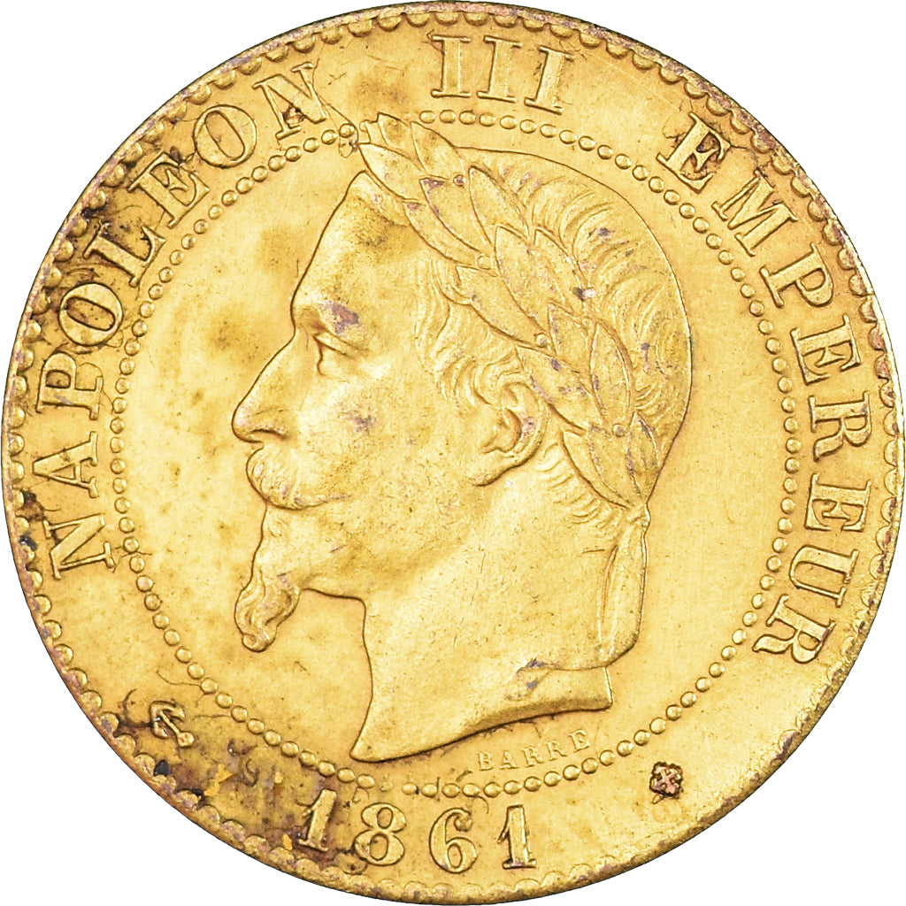 Coin, France, Napoleon III, Napoléon III, 2 Centimes, 1861, Strasbourg, Doré