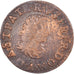 Monnaie, France, Gaston d'Orléans, Denier Tournois, 1649, Trévoux, TB+