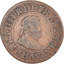 Monnaie, France, Henri IV, Double Tournois, 1600, Paris, TB+, Cuivre, CGKL:222