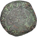 Moneta, Francja, Henri III, Double Tournois, VF(20-25), Miedź