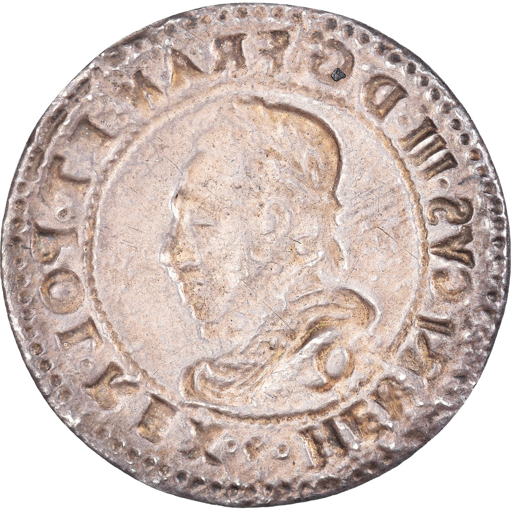 Monnaie, France, Henri III, Franc, Narbonne, copie du XIXe, TTB, Argent