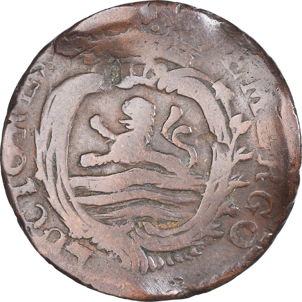 Moneta, Holandia, ZEELAND, Duit, 1781, Middelbourg, VF(20-25), Miedź, KM:101.1