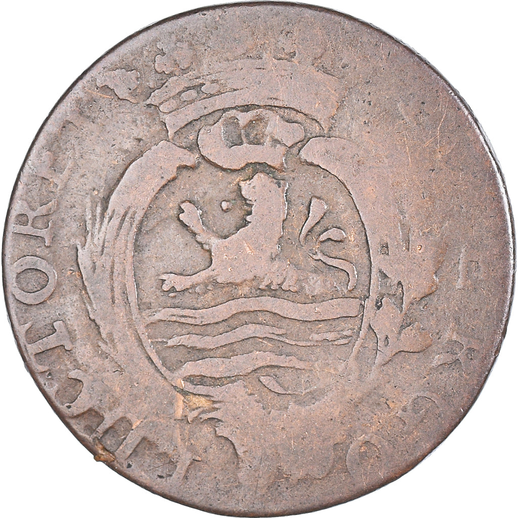 Moeda, Países Baixos, ZEELAND, Duit, 1788, Middelbourg, VF(30-35), Cobre