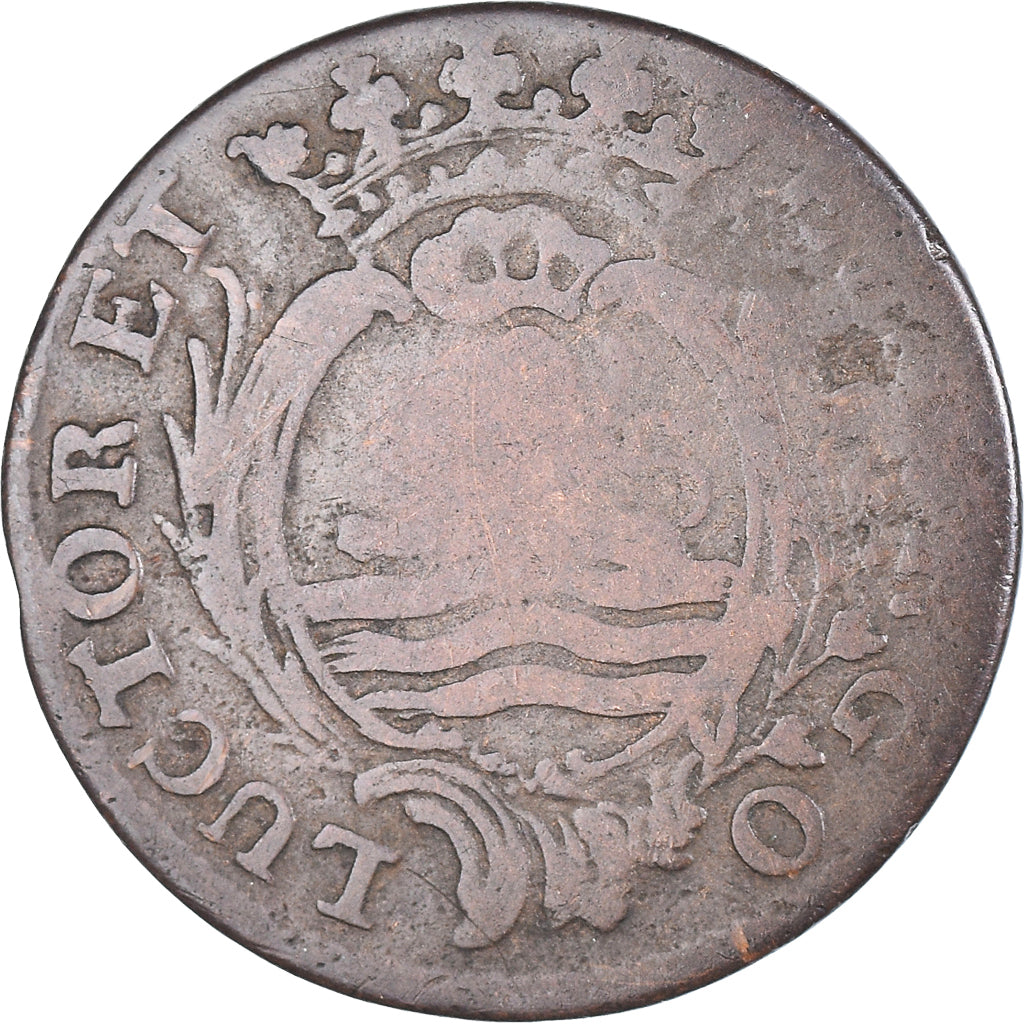 Coin, Netherlands, ZEELAND, Duit, 1776, Middelbourg, VF(30-35), Copper, KM:101.1