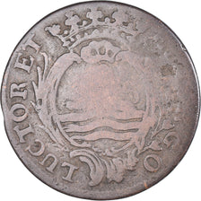 Coin, Netherlands, ZEELAND, Duit, 1776, Middelbourg, VF(30-35), Copper, KM:101.1