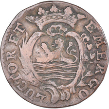 Moneta, Holandia, ZEELAND, Duit, 1790, Middelbourg, EF(40-45), Miedź, KM:101.1