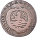 Moneta, Holandia, ZEELAND, Duit, 1781, Middelbourg, VF(20-25), Miedź, KM:101.1