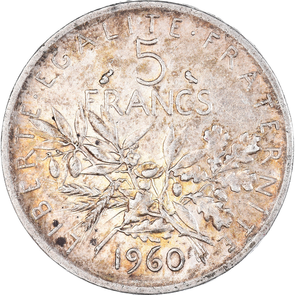 Coin, France, Semeuse, 5 Francs, 1960, Paris, EF(40-45), Silver, KM:926