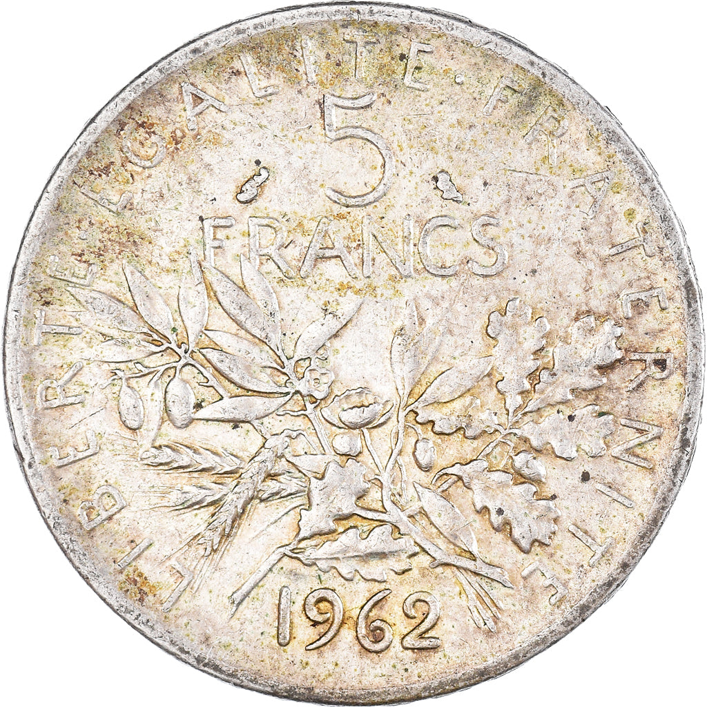 Coin, France, Semeuse, 5 Francs, 1962, Paris, EF(40-45), Silver, KM:926
