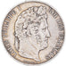Moneda, Francia, Louis-Philippe, 5 Francs, 1846, Paris, BC+, Plata, KM:749.1