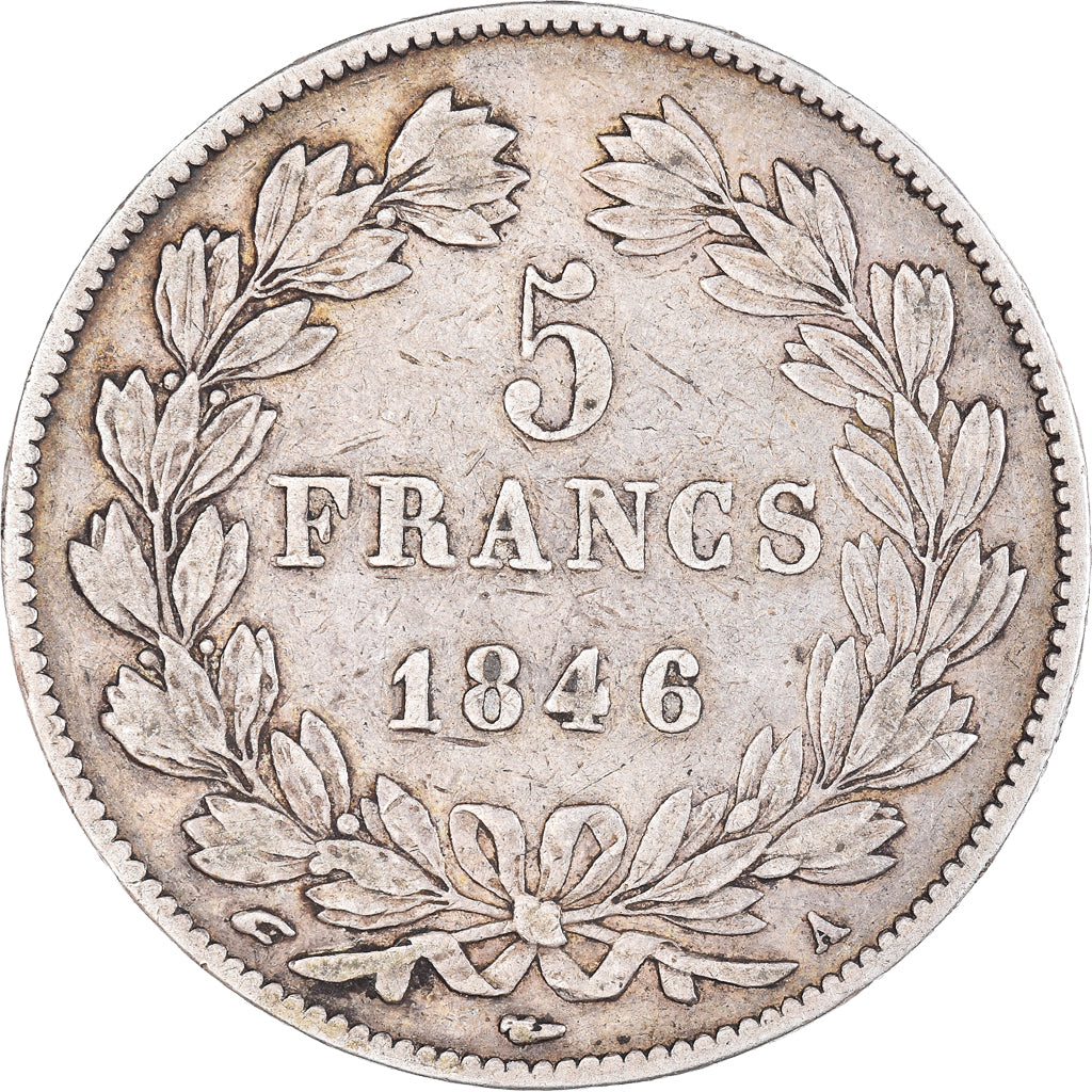 Coin, France, Louis-Philippe, 5 Francs, 1846, Paris, VF(30-35), Silver