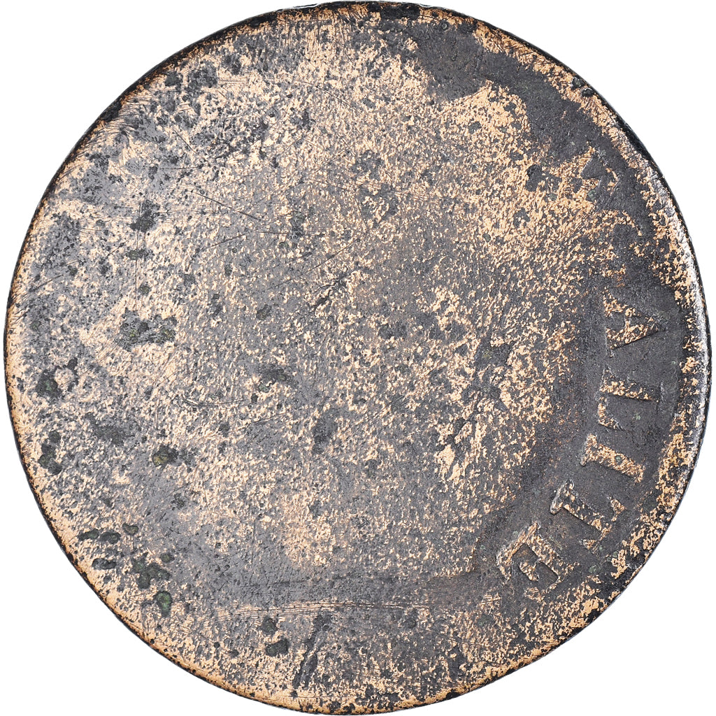 Münze, Frankreich, Sol aux Balances, AN II, SGE, Kupfer, Gadoury:19