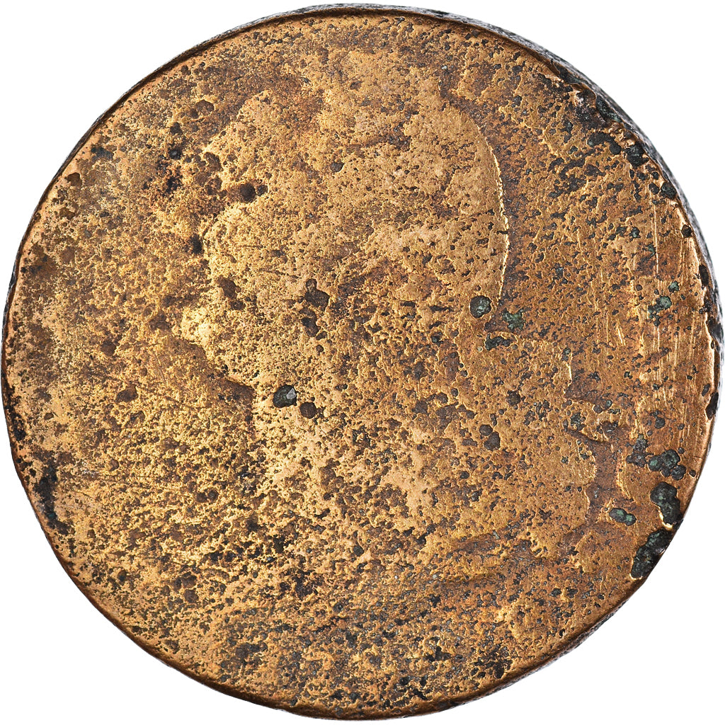 Coin, France, Louis XVI, 2 Sols, 1792, F(12-15), Copper, Gadoury:25